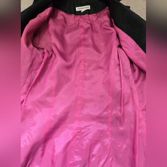 JAQUELINE CONOIR Designer Dark Wash Denim Fitted Blazer. Size 2 - Picture 7 of 11